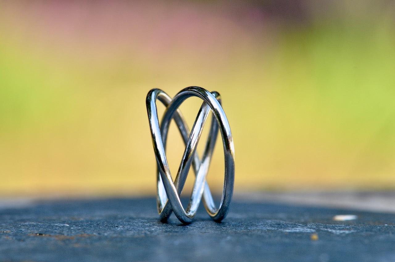 Knotted Silver Ring