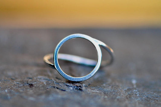 Circle Silver Ring