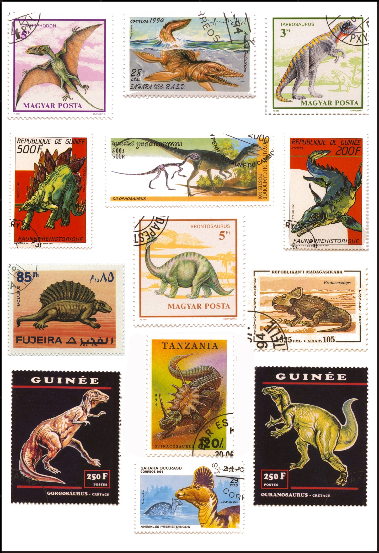 Dinosaur Stamp collection 2