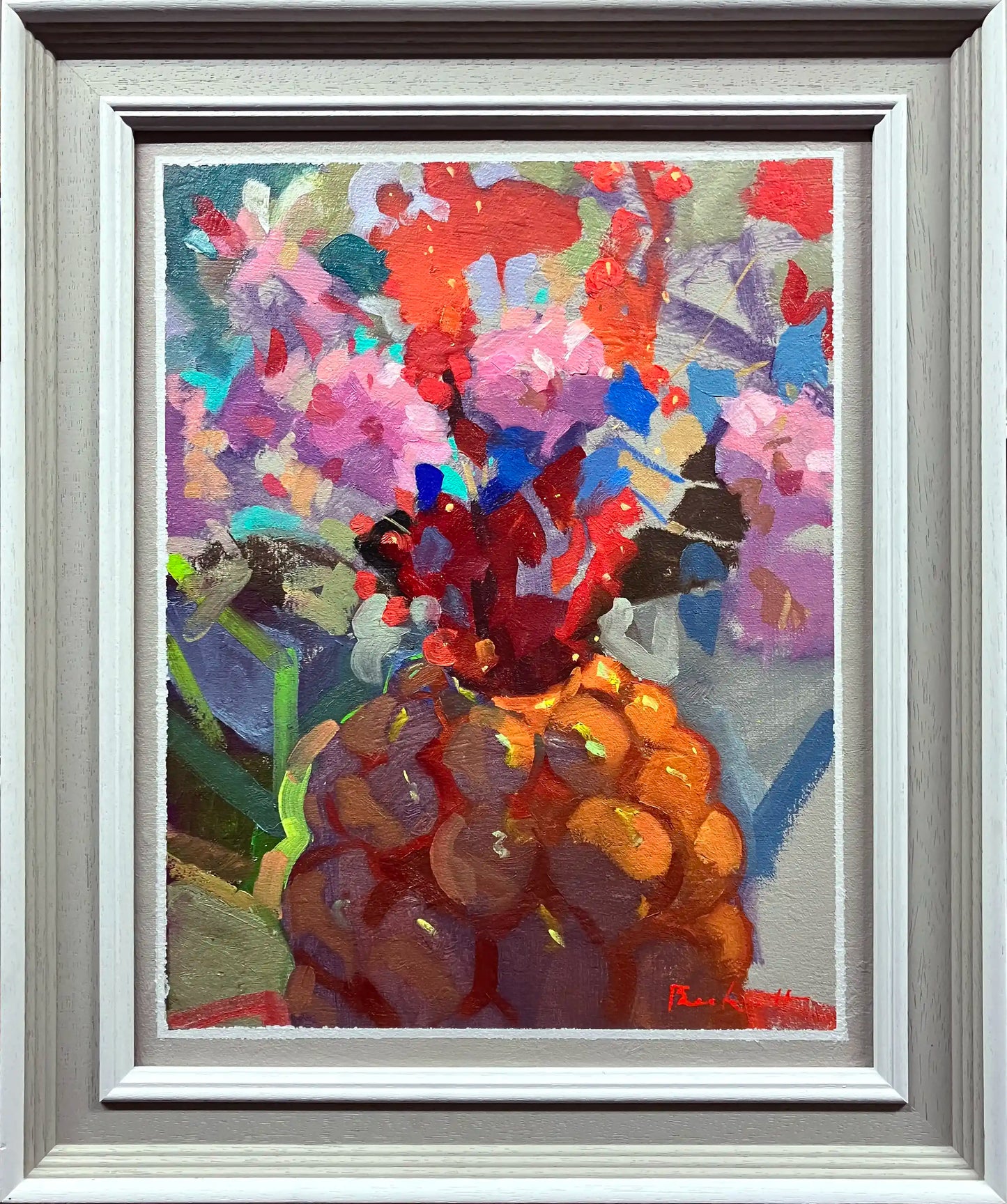 Red Bubble Vase