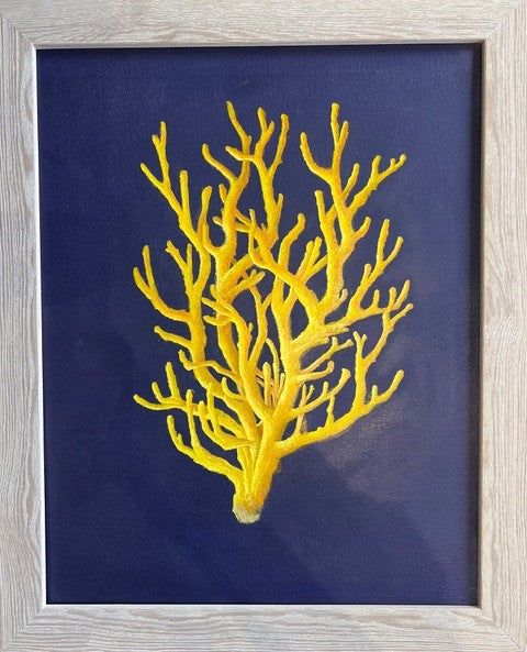 Yellow Coral on Purple